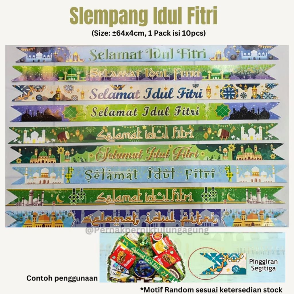 

Selempang Parcel Idul Fitri - Hiasan Hampers Parcel Hari Raya Idul Fitri Lebaran