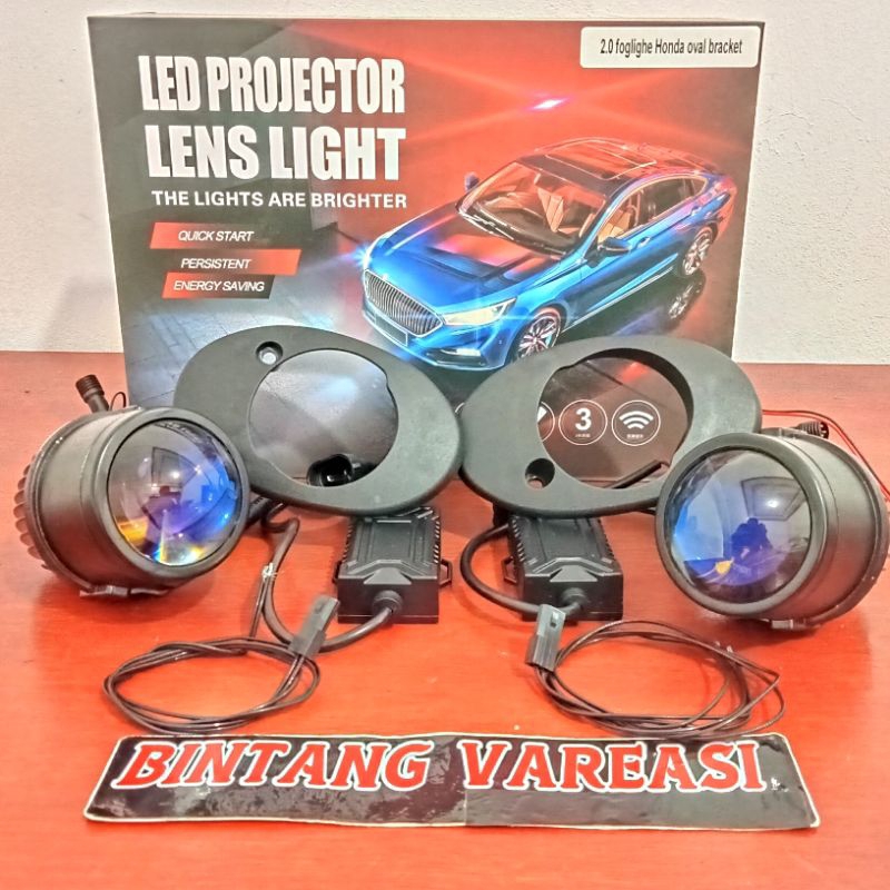 LAMPU BILED FOGLAMP PROJECTOR HONDA OVAL 2 INCH HRV. JAZZ. BRIO. DLL