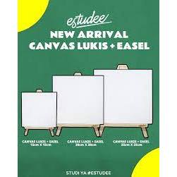 

Gramedia Cirebon - Estudee canvas lukis with easel 25cm x 25cm
