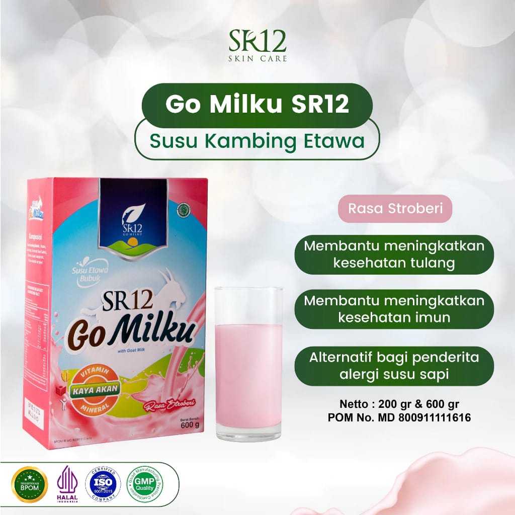

GOMILKU SR12 Susu Kambing Etawa - Rasa Strawberry