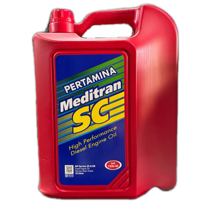 OLI MEDITRAN SC SAE 15W-40 10 LITER/PELUMAS MESIN MOBIL&TRUK DIESEL 10 L