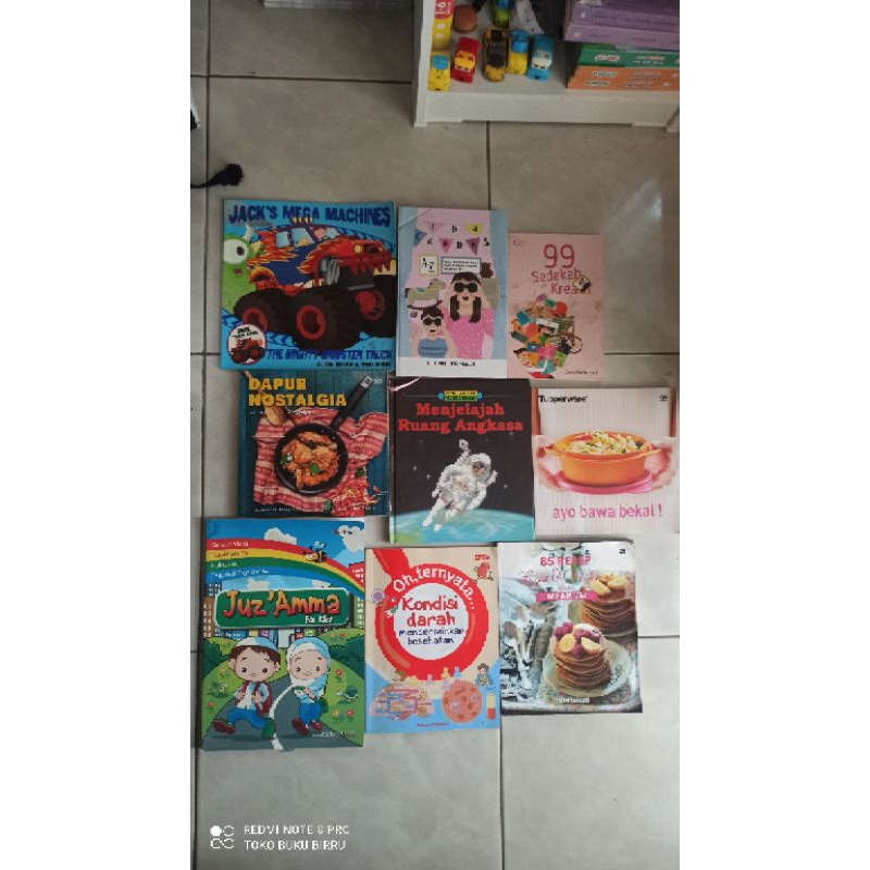 etalase preloved khusus (buku preloved) / buku ex display