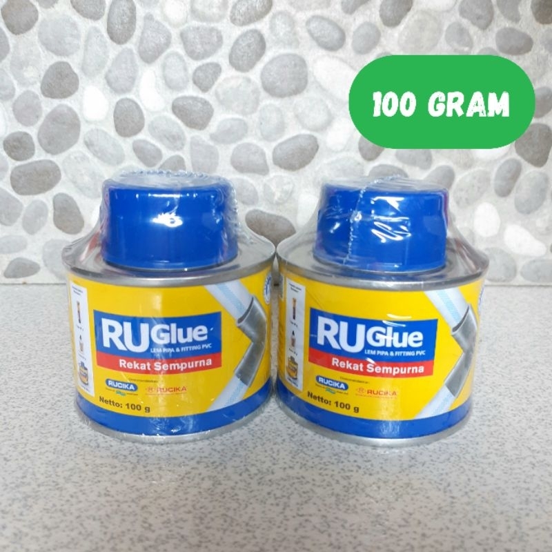 Lem Pipa PVC RUGlue RUCIKA Kaleng 100gram