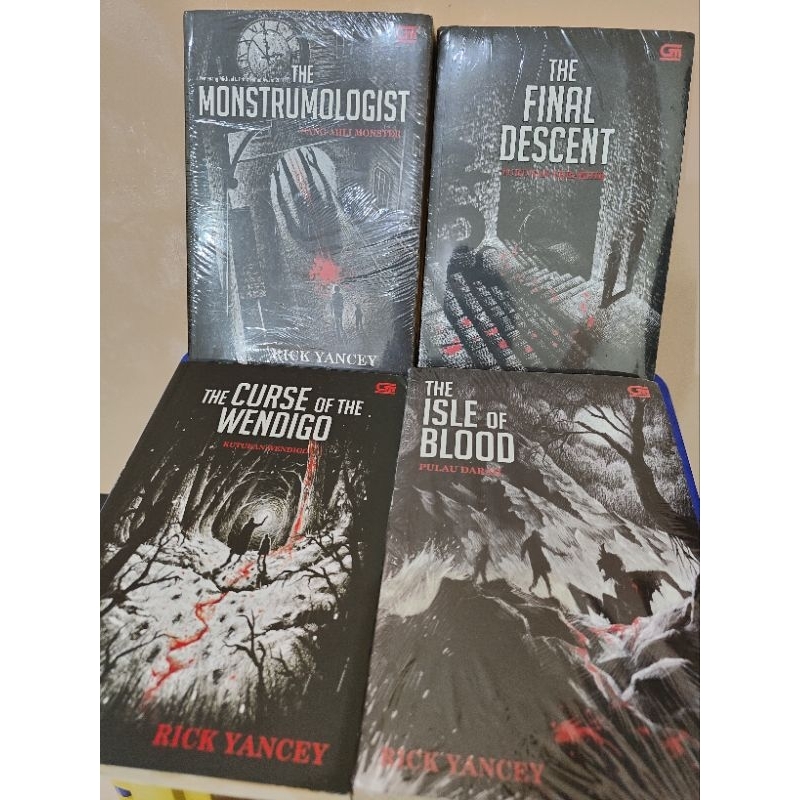Novel Set Seri The Monstrumologist 4 buku tamat rick yancey isle of blood curse wendigo final descen