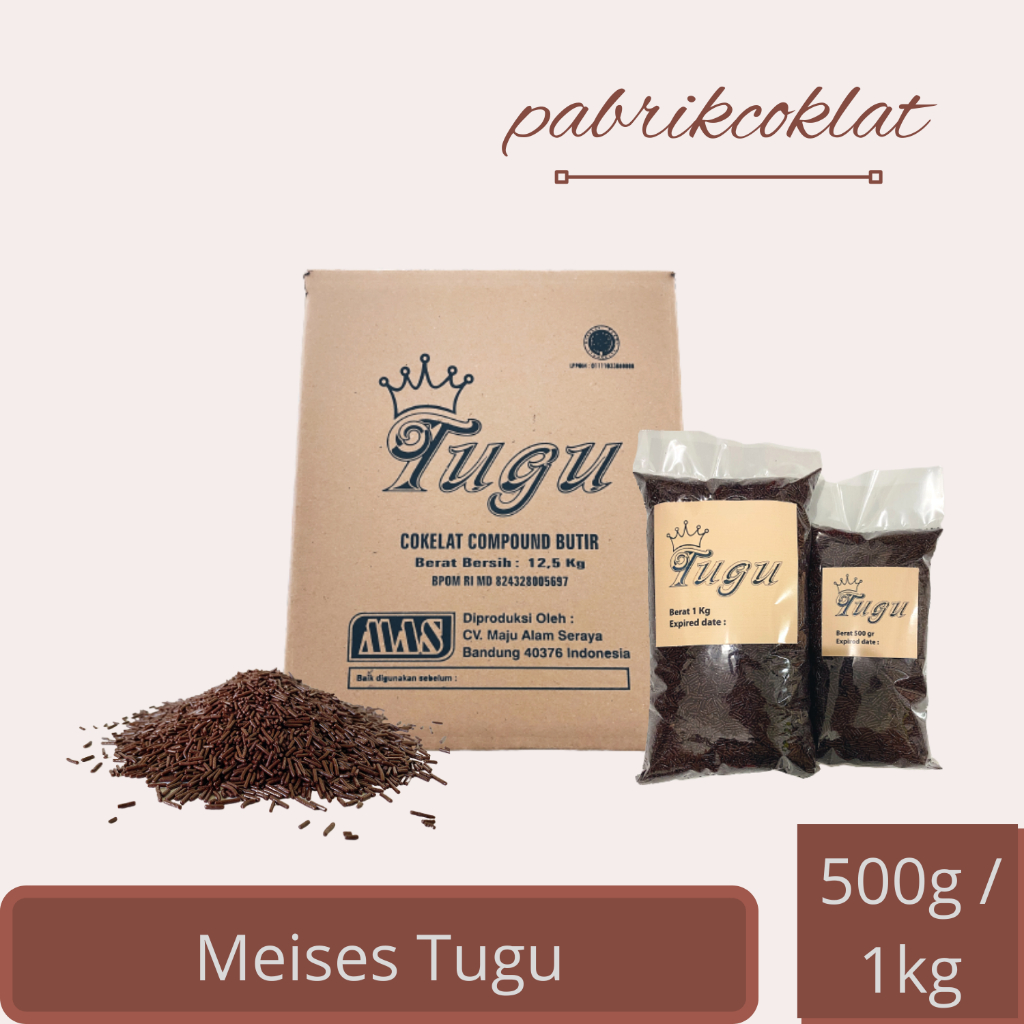 

TUGU Meises / Coklat Butir / Meses Coklat 500gr / 1kg repack