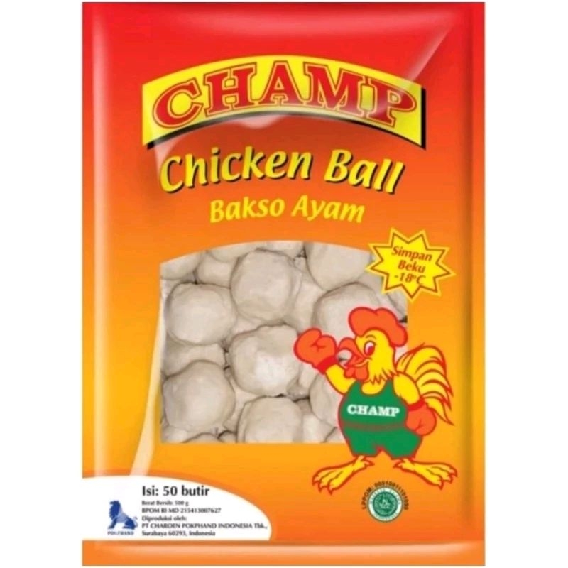 

CHAMP BAKSO AYAM 500GR CHICKEN MEATBALLS 500 GRAM