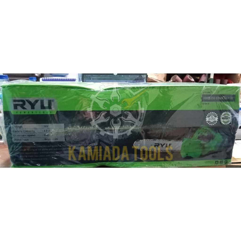 Mesin Chainsaw Cordless RCCH10/Mesin Gergaji Baterai/Gergaji Baterai/Gergaji Batre RYU