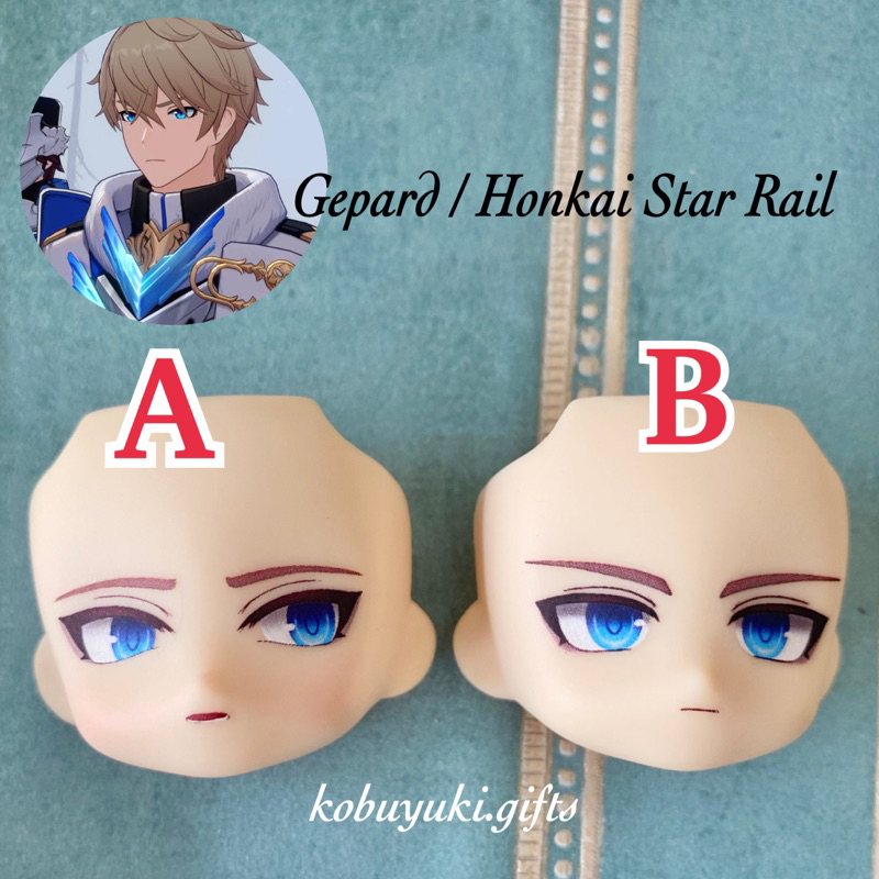 Gepard Landau Nendoroid Faceplate Faceswap hon kai star rail ob11 gsc doll wajah
