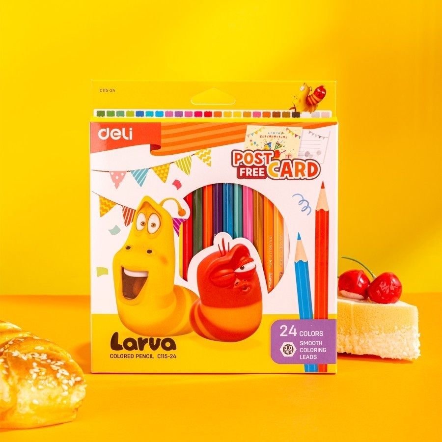 

Deli Larva Pensil Warna 24 Warna - EC115-24