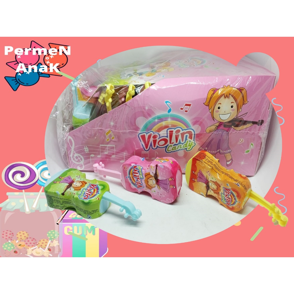 

permen anak warung rasa mints alat biola 30pcs