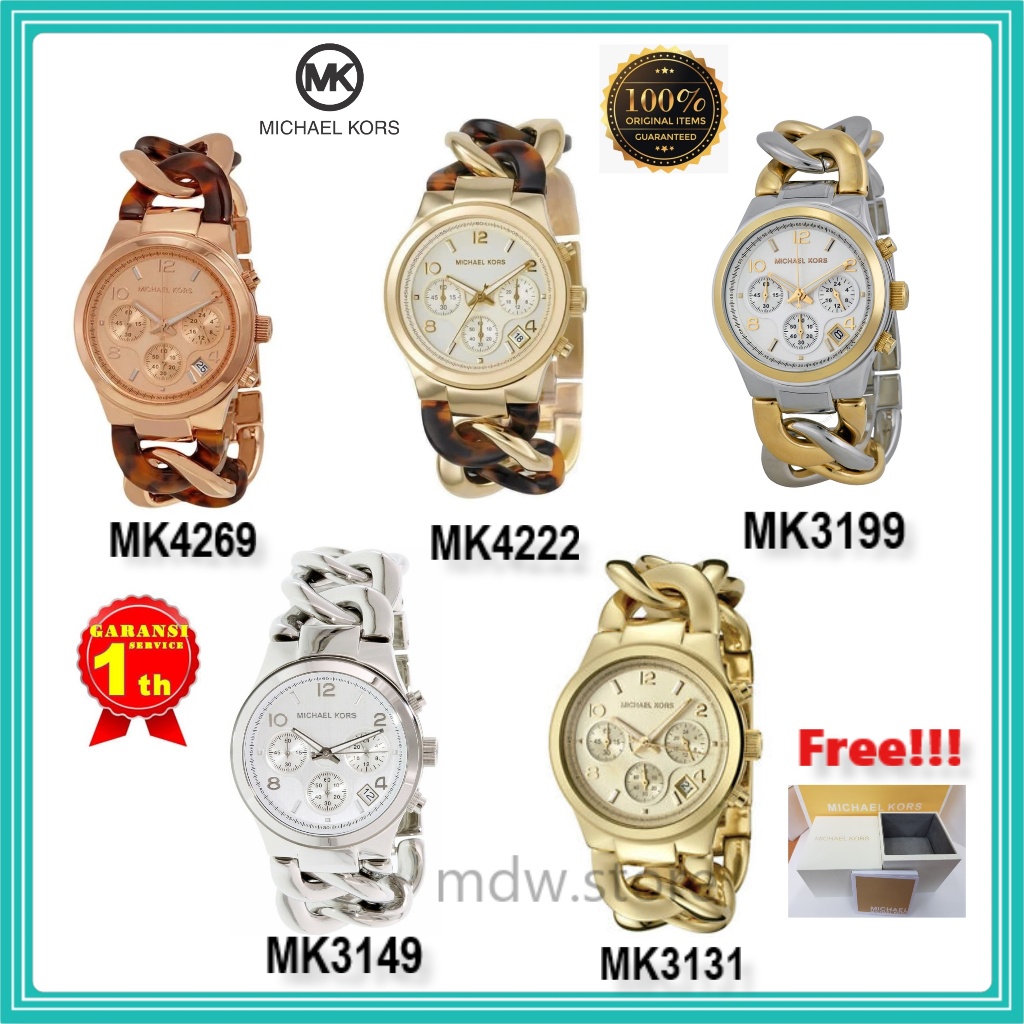 Type MK4269 MK 4269 MK4222 MK 4222 MK3199 MK 3199 MK3149 MK 3149 MK3131 MK 3131 Jam Tangan Wanita