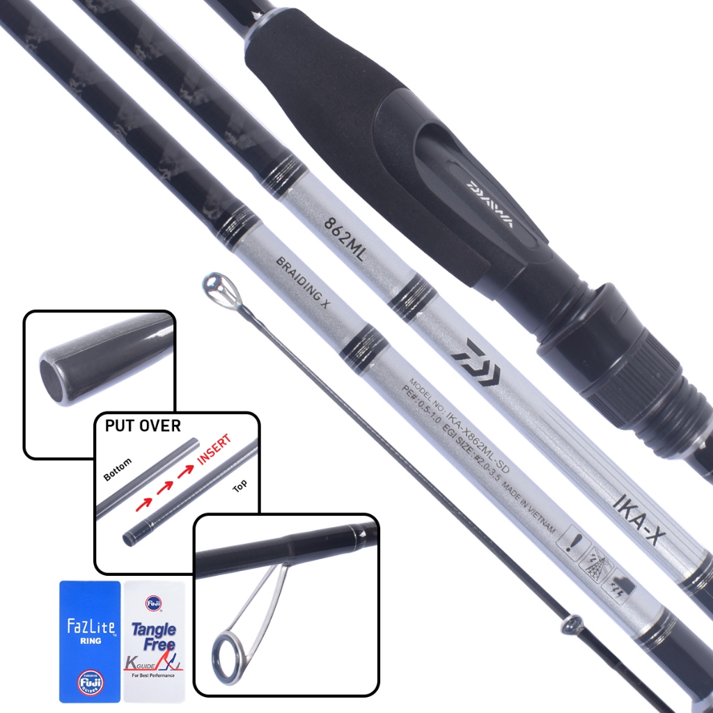 Joran Spinning Daiwa IKA-X 862ML  || Mancing Cumi Indonesia Memancing