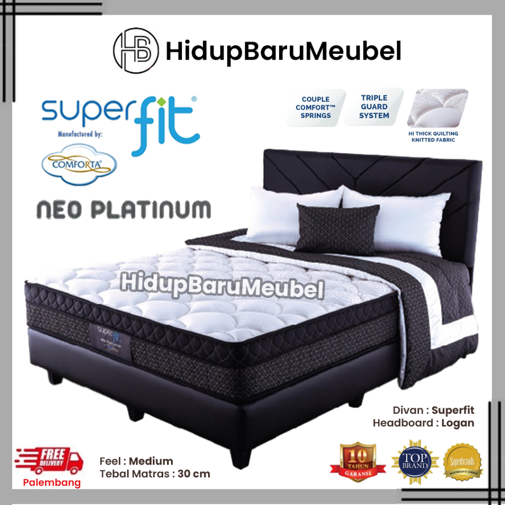 Springbed Superfit NEO PLATINUM by Comforta / Spring Bed Kasur Matras Comforta / Tempat Tidur Kasur 