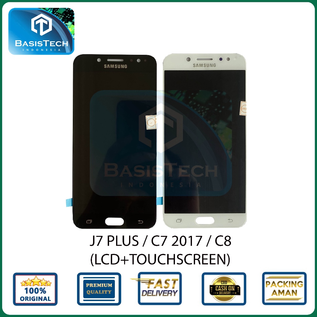 LCD SAMSUNG J7 PLUS - C7 2018 - C8 - C7100 +TOUCHSCREEN OLED ORIGINAL QUALITY