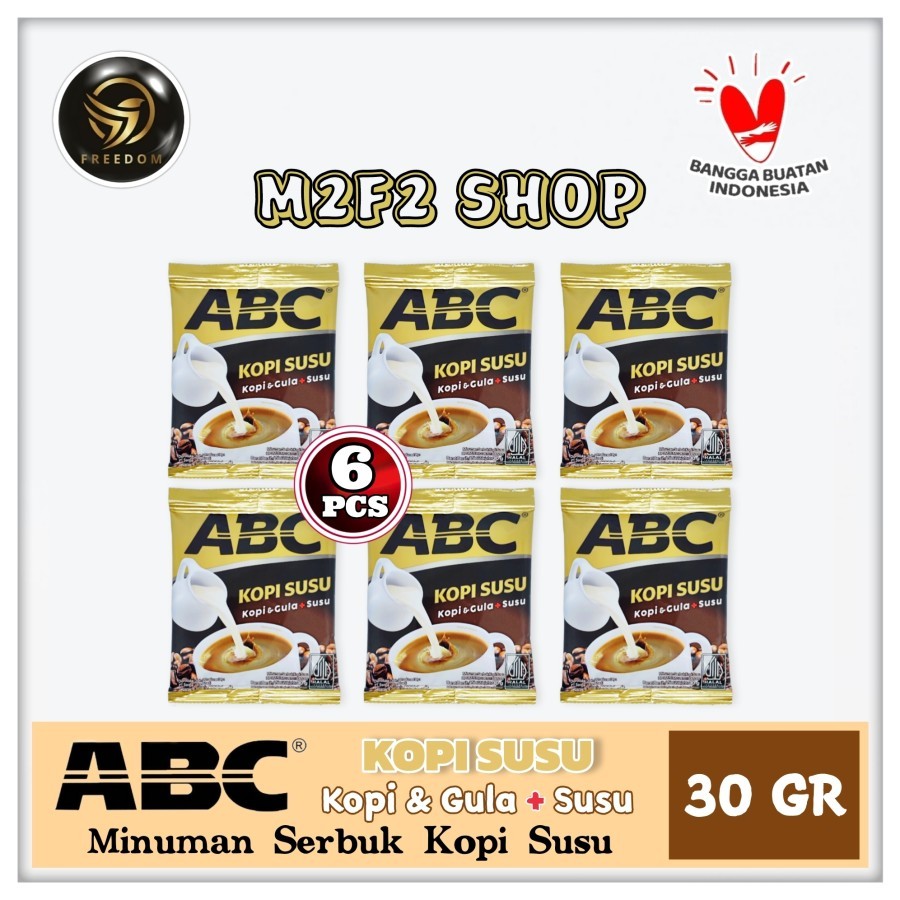 

Kopi ABC Kopi Susu dan Gula Sachet - 30 gr (Kemasan 6 Pcs)