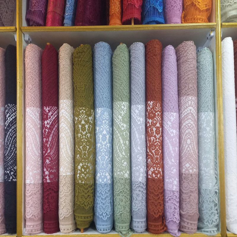 1212 HARGA GROSIR Bakal Kain Kebaya Semi Francis Fatmawati Seragam Kebaya Premium Lace France Brokat