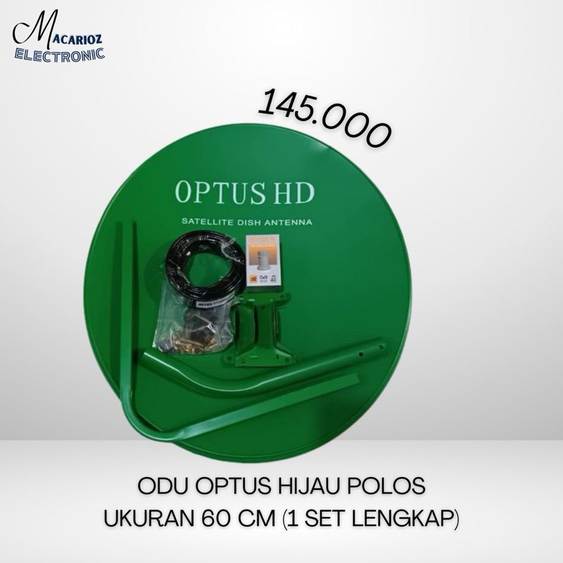 ODU OPTUS HIJAU POLOS 60 CM 1 SET