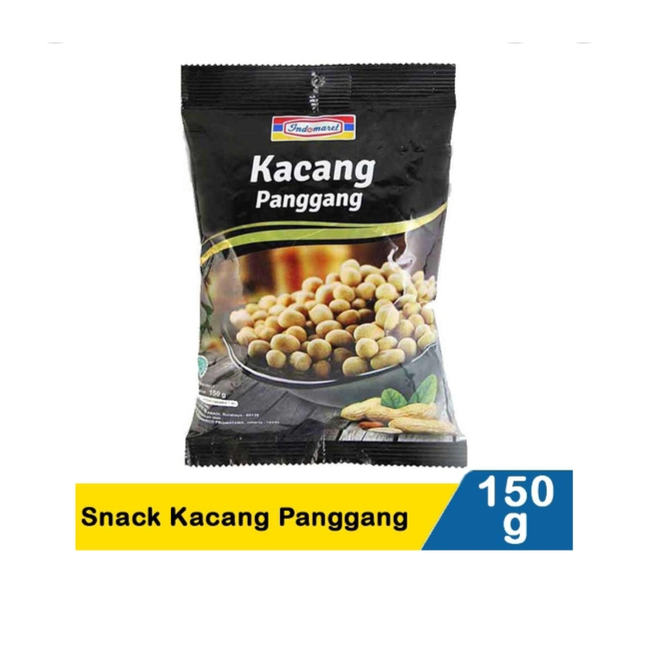 

Indomaret Snack Kacang Panggang / Kacang Telur Medan / Kacang Polong Tepung 150 gr