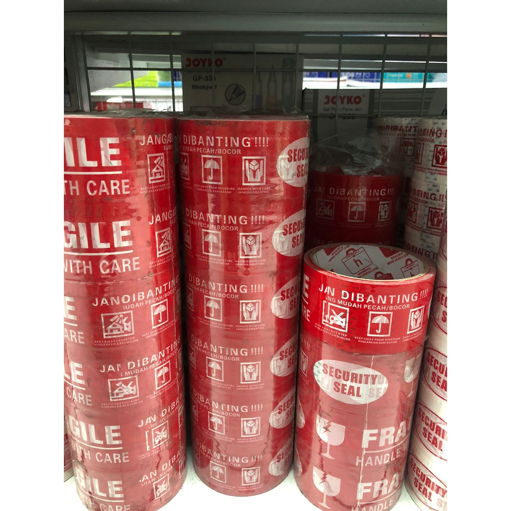 

LAKBAN / FRAGILE MERAH 48X70 ( ROLL )