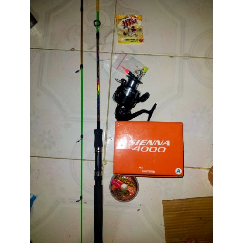 Joran daido fiber 150 reel shimano siena 2500