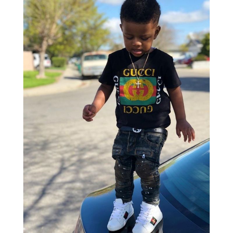 Kaos Anak GUCCI laki laki / Baju anak laki laki umur 1-12 Tahun / Bahan katun combed 30s
