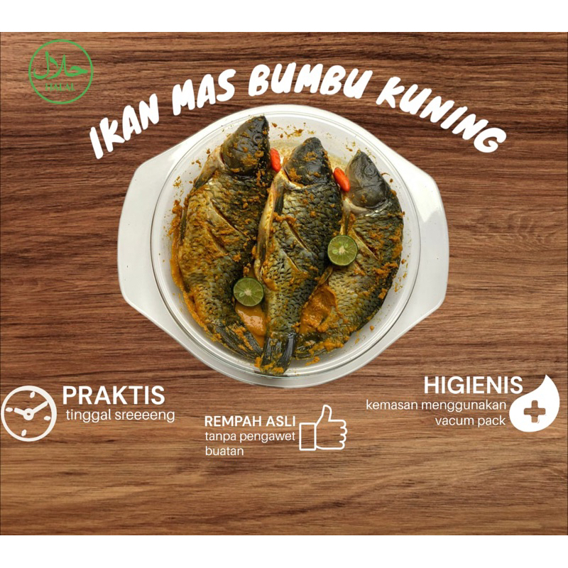 

Ikan mas bumbu kuning siap goreng