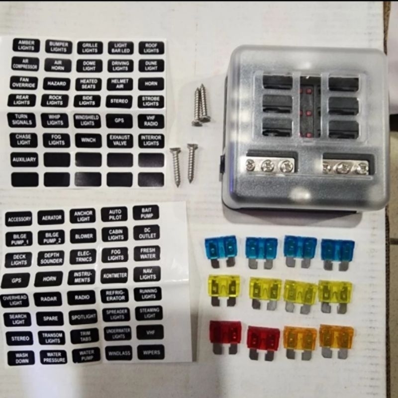 Fuse Box 6 Sekring Indikator - Box Sekring 6 fuse