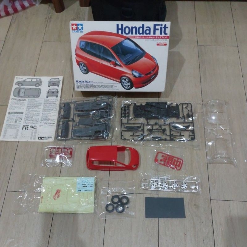 DIECAST MAINAN MINIATUR MOBIL TAMIYA 1:24 HONDA FIT JAZZ