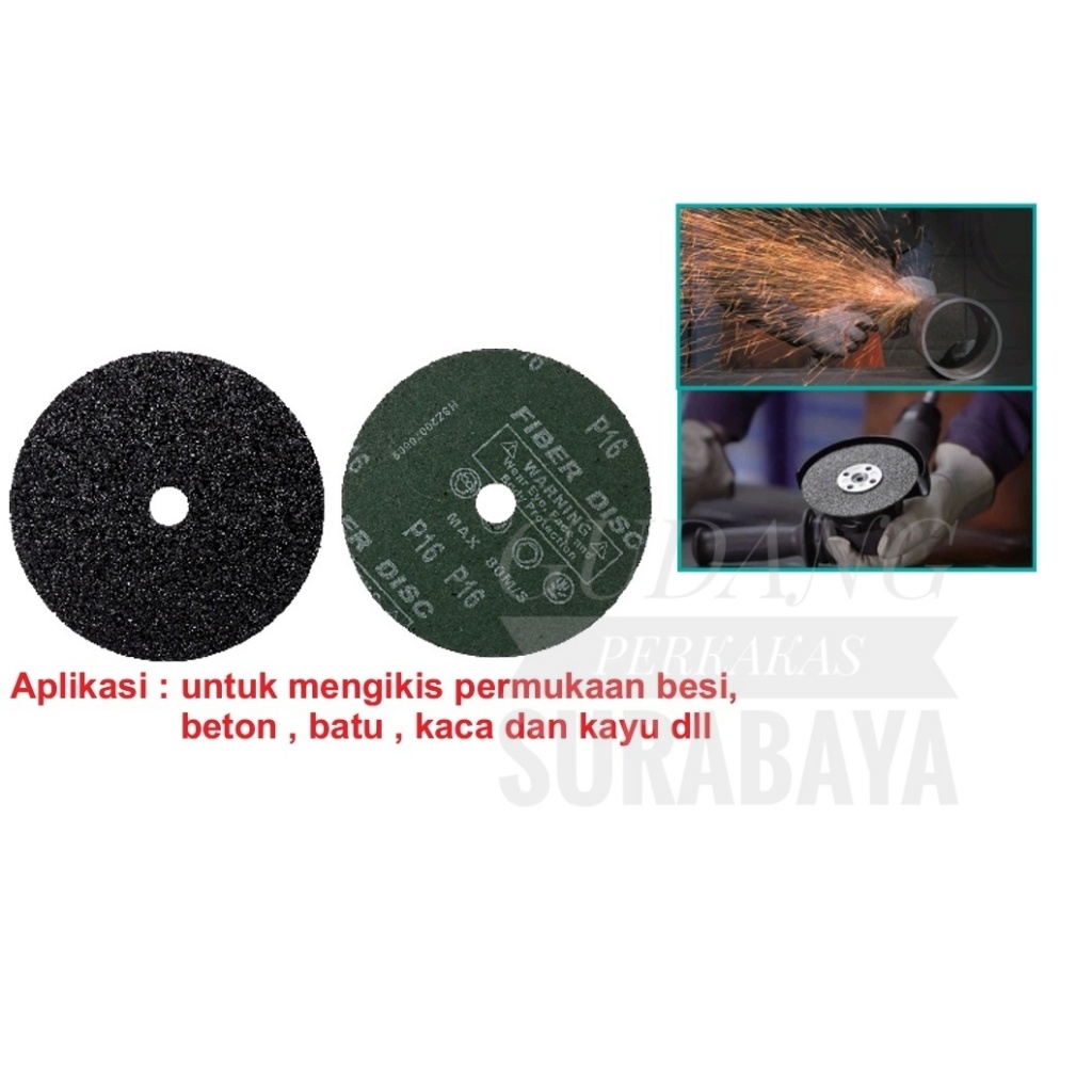 fiber disc amplas bulat 5 in amplas fiber sanding disc grit 16 - 80