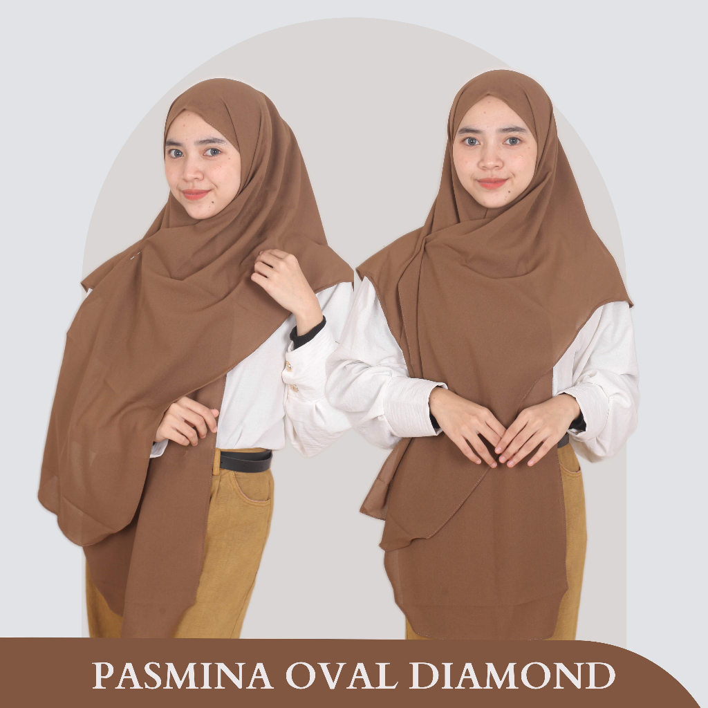 Pashmina Curve | Pasmina Oval Diamond Crepe | Pashmina Oval Curve Diamond Desein Terbaru