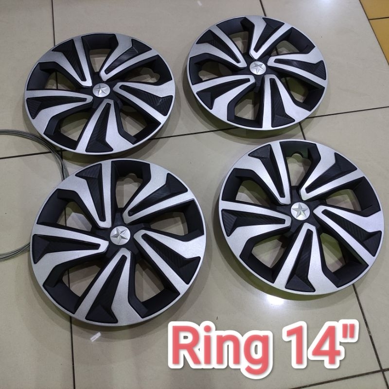 1 set cover dop velg tutup dop velg roda universal mobil Ring 14" wheel dop cover avanza xenia