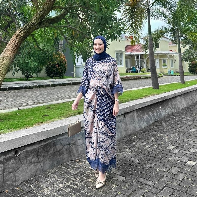 ZAKIA Kaftan Viscose / Kaftan Batik Viscose / kaftan lebaran / baju lebaran seragam keluarga seragam