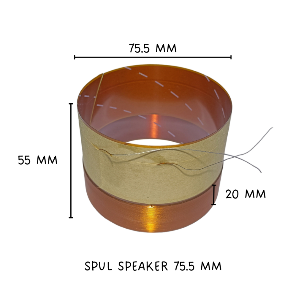 Spul / spool speaker 3 inch 75,5 mm 75.5 mm 75,5mm 75.5mm impor