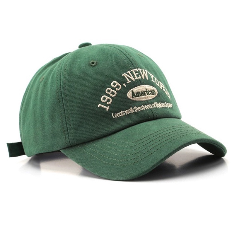 Mall TAWARAN TERBATAS  Baseball Cap Retro NEW YORK 1989 American Topi Pria Wanita Topi Baseball Pria