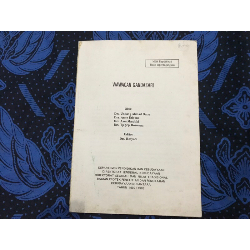Wawacan Gandasari (Tanpa Cover)