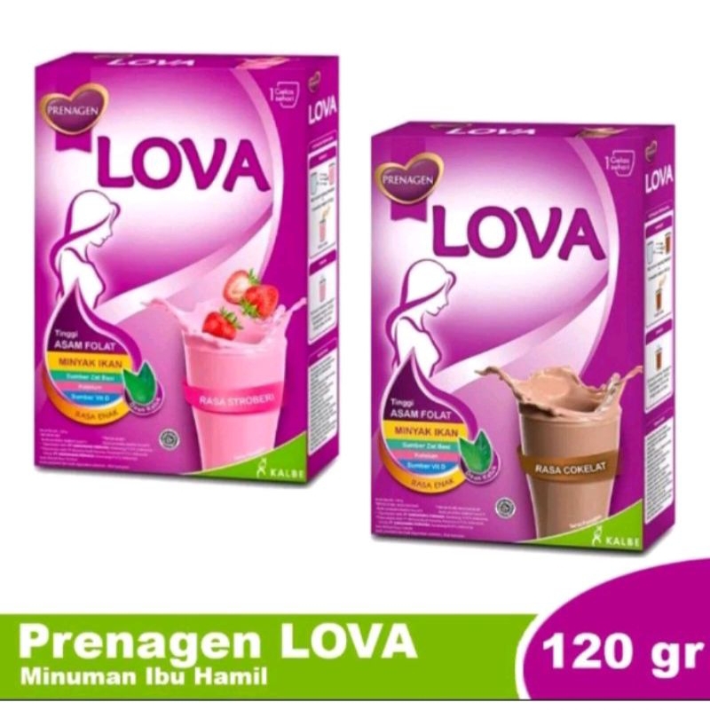 Prenagen Lova minuman ibu Hamil varian Coklat & Strawberry