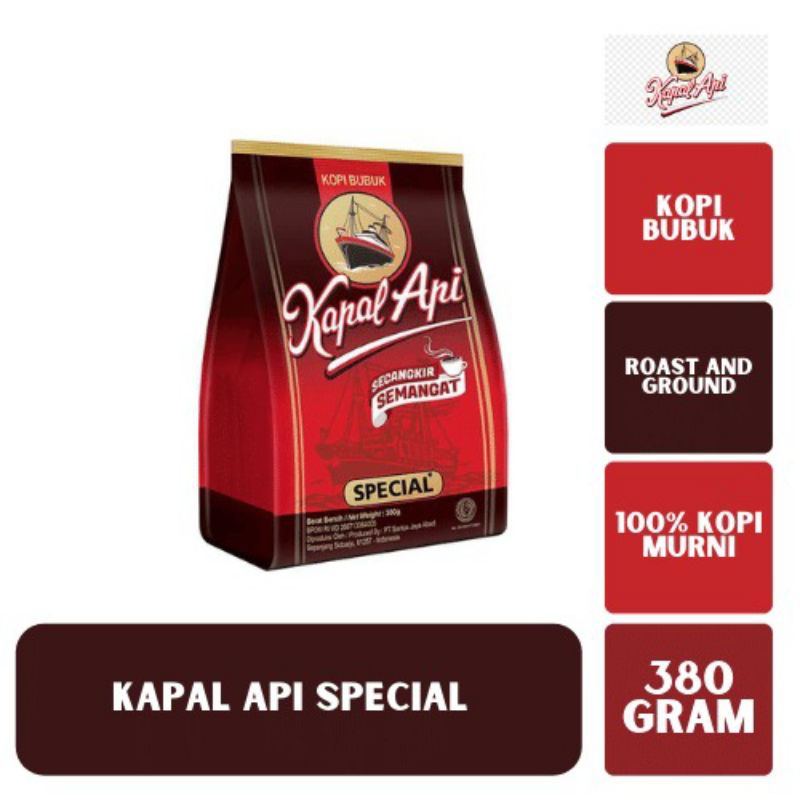 

KOPI HITAM KAPAL API SPECIAL & SILVER 380 g & 160 g