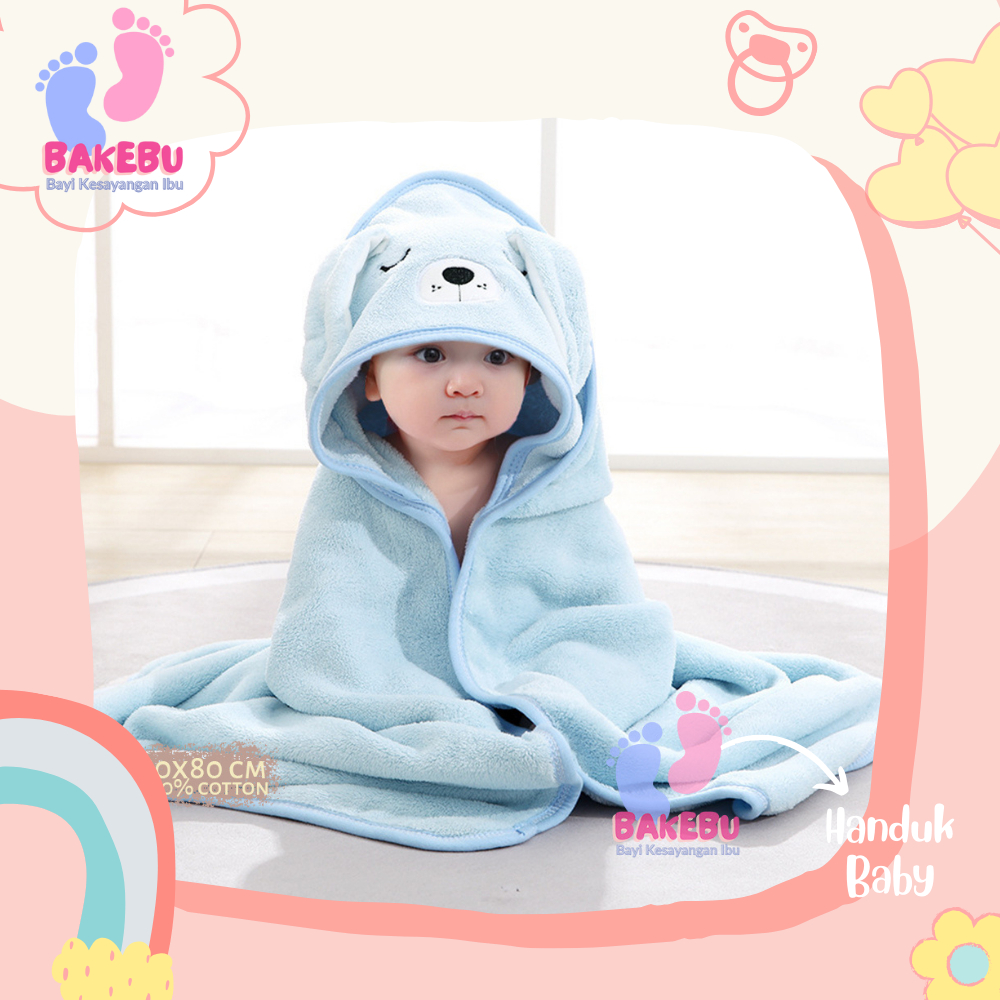BAKEBU Ciska Towel Baby Handuk Lembut Bayi Selimut Renang NewBorn TW208