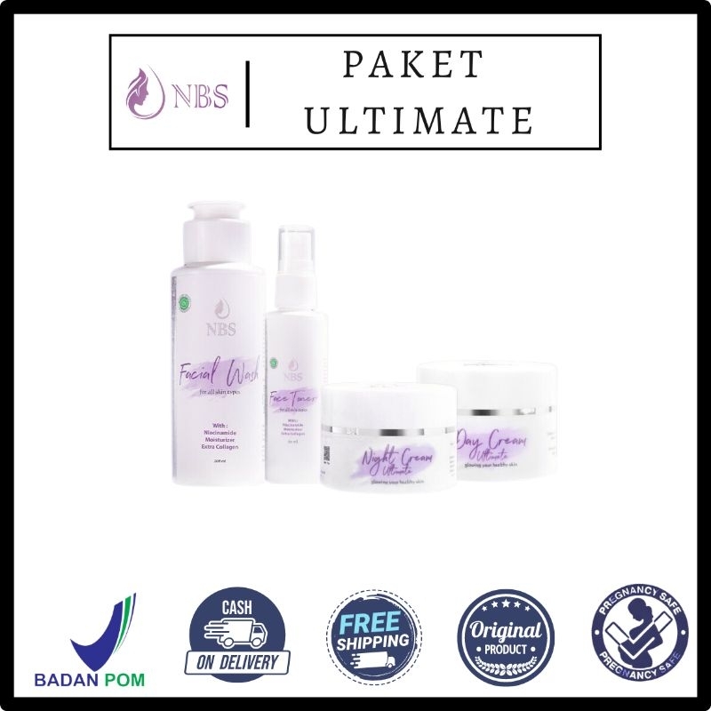 NBS Paket Ultimate 4in1 Perawatan Kulit Kusam Berjerawat Flek Hitam