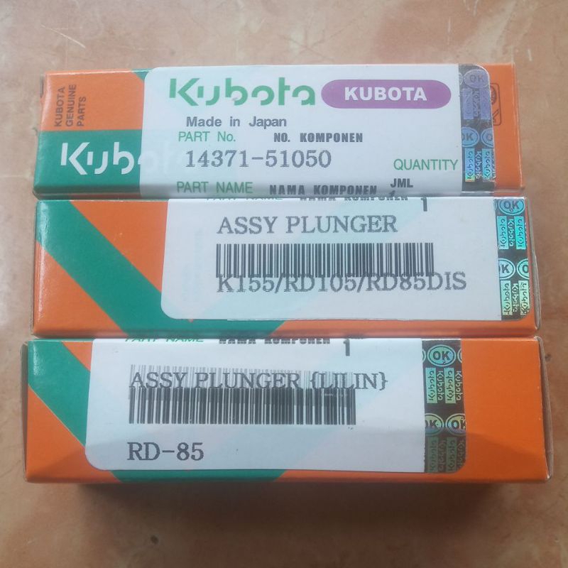 promo plunger kubota K154 K155