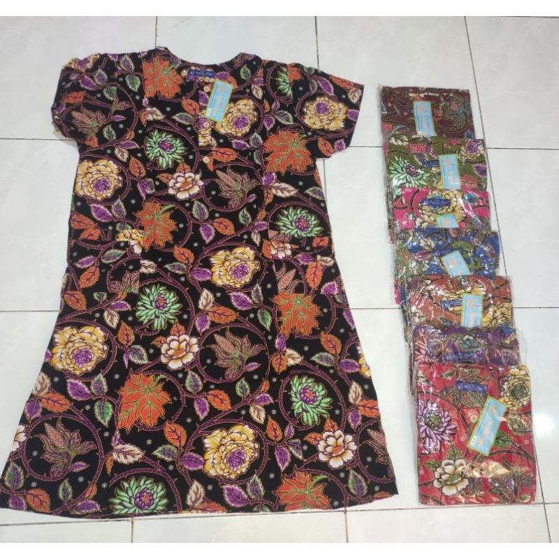 Daster batik kencana ungu tangan/ yukensi
