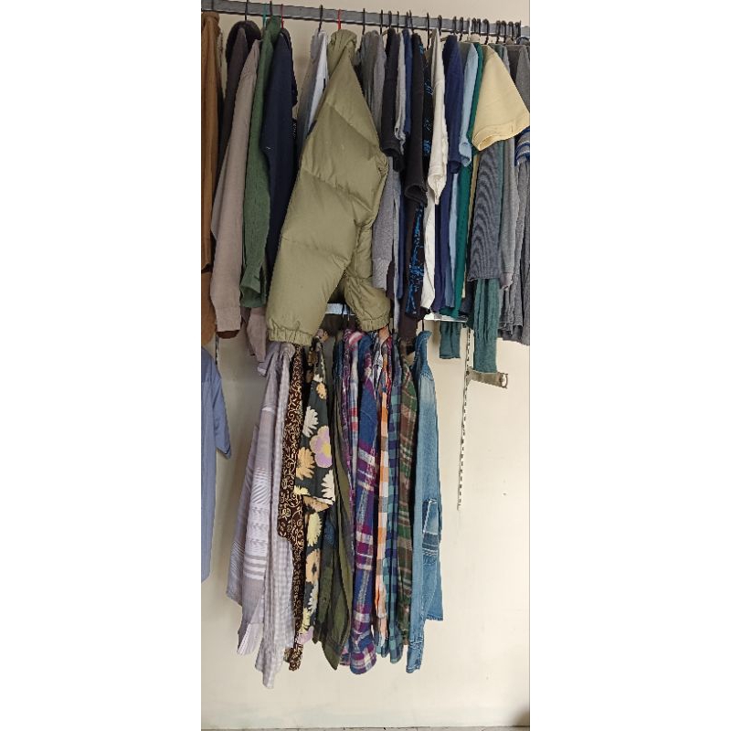 kemeja pria kemeja flanel preloved