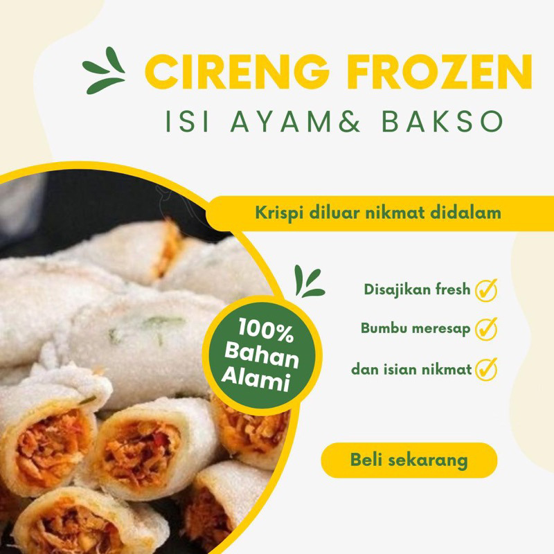 

CIRENG MERCON ISI AYAM DAN BAKSO