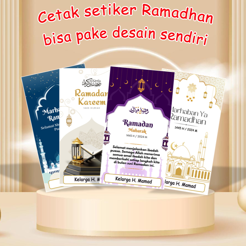 

Sticker Spesial Ramadan & Idul Fitri Hampers/Stiker Segel Box/Packaging/Toples Makanan/Label Pengiriman/Dus/Kemasan