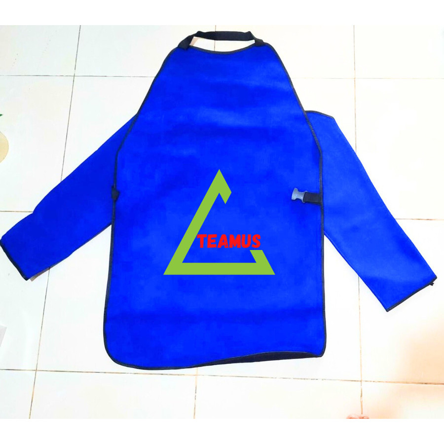 Apron Las Set Safety | Baju Las Safety Satu Set Apron Las Bahan Kulit Seragam Baju + Tangan