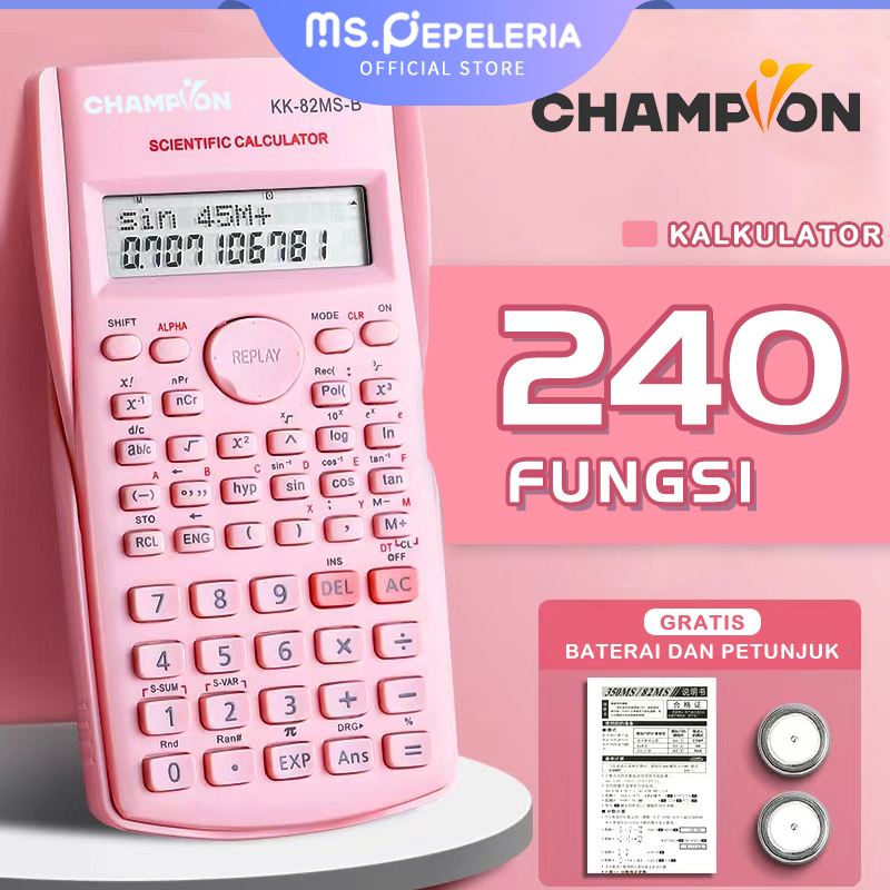 

kalkulator scientific 240 Fungsi/Kalkulator Ilmiah/kalkulator saintifik/Kalkulator SinCosTan-Ms.Pepeleria