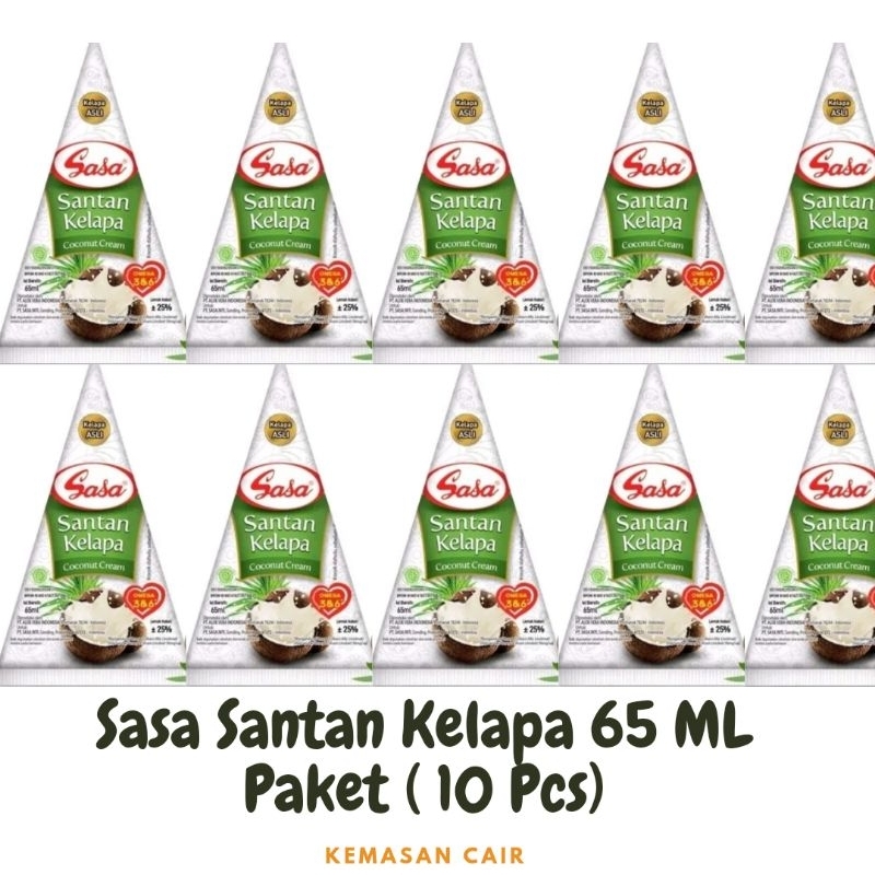 

(10 Pcs) Sasa Santan Kelapa Cair 65ml