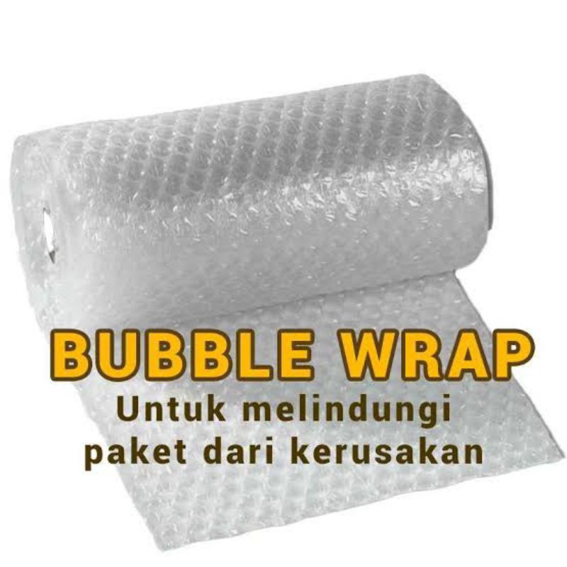 

Bubble wrap untuk tambahan packing agar aman