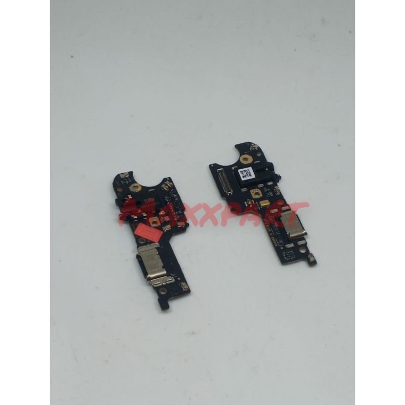 papan cas/konektor cas + konektor headset realme c25 ORI ada ic