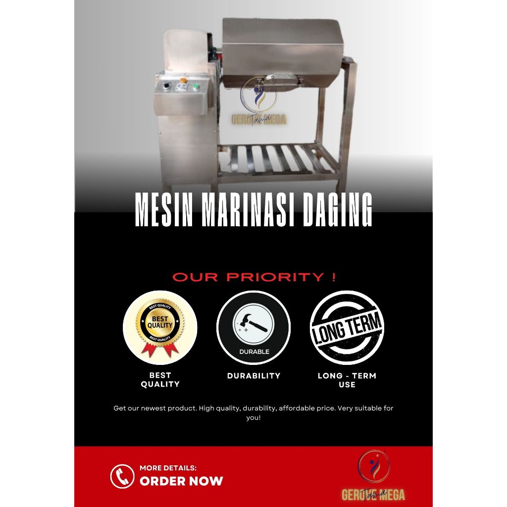 Mesin Marinasi Ayam - Marinasi Daging 10kg/Proses
